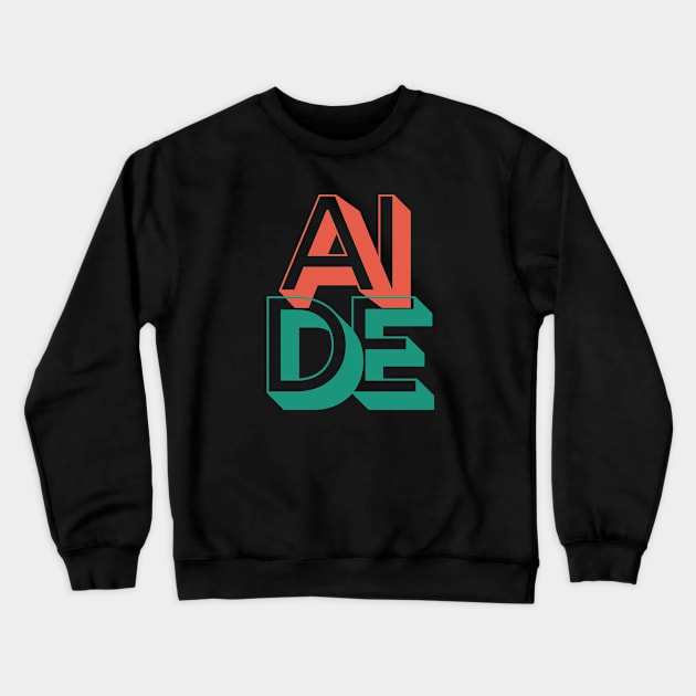 Retro Aide Crewneck Sweatshirt by Rev Store